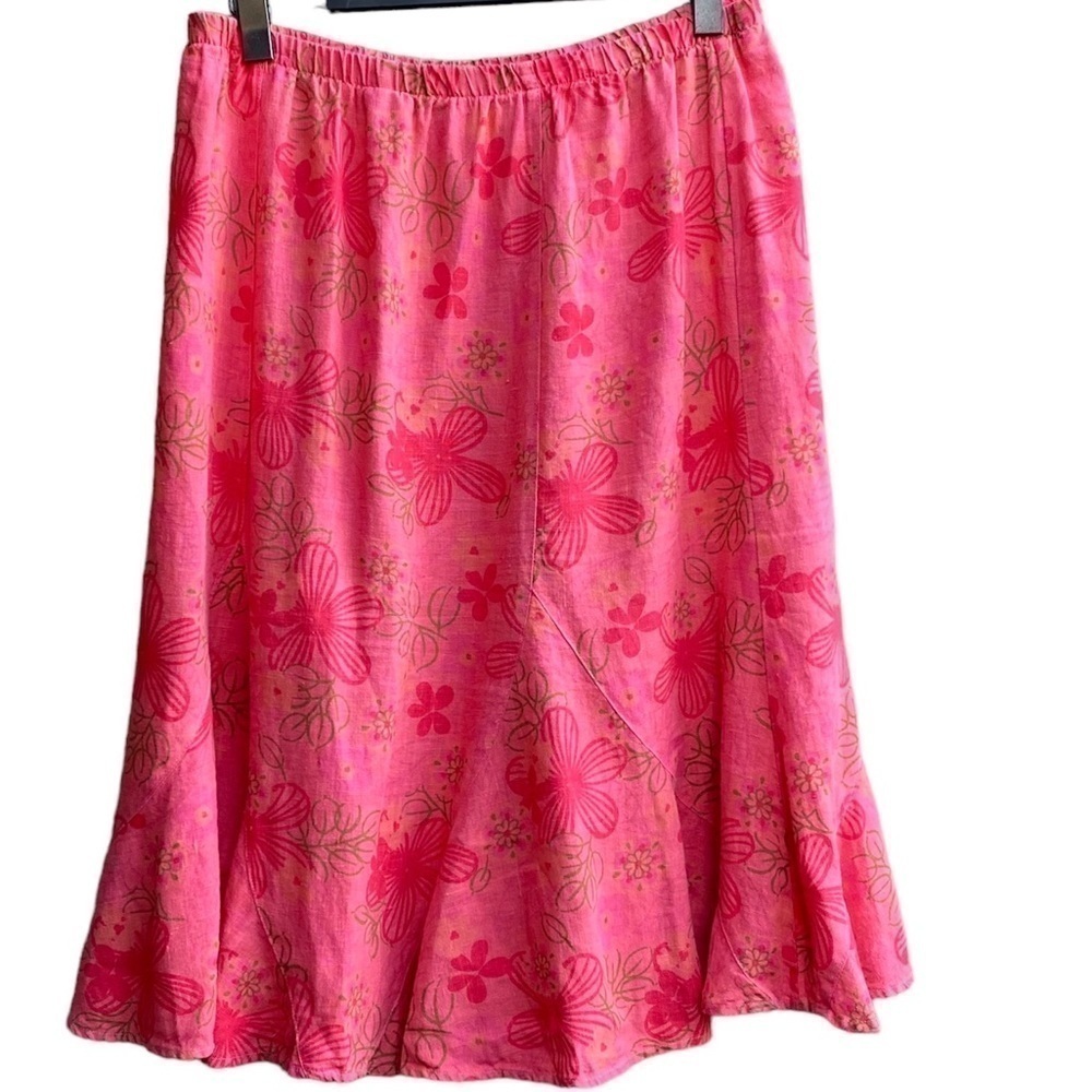 Focus Casual Life  Linen midi skirt
